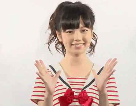 AKB48 Shimazaki Haruka Paruru Animated GIF morphing into cat